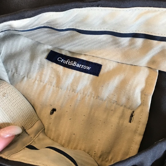 Croft & Borrow grey Dress pants 36 x 34 - Picture 3 of 5